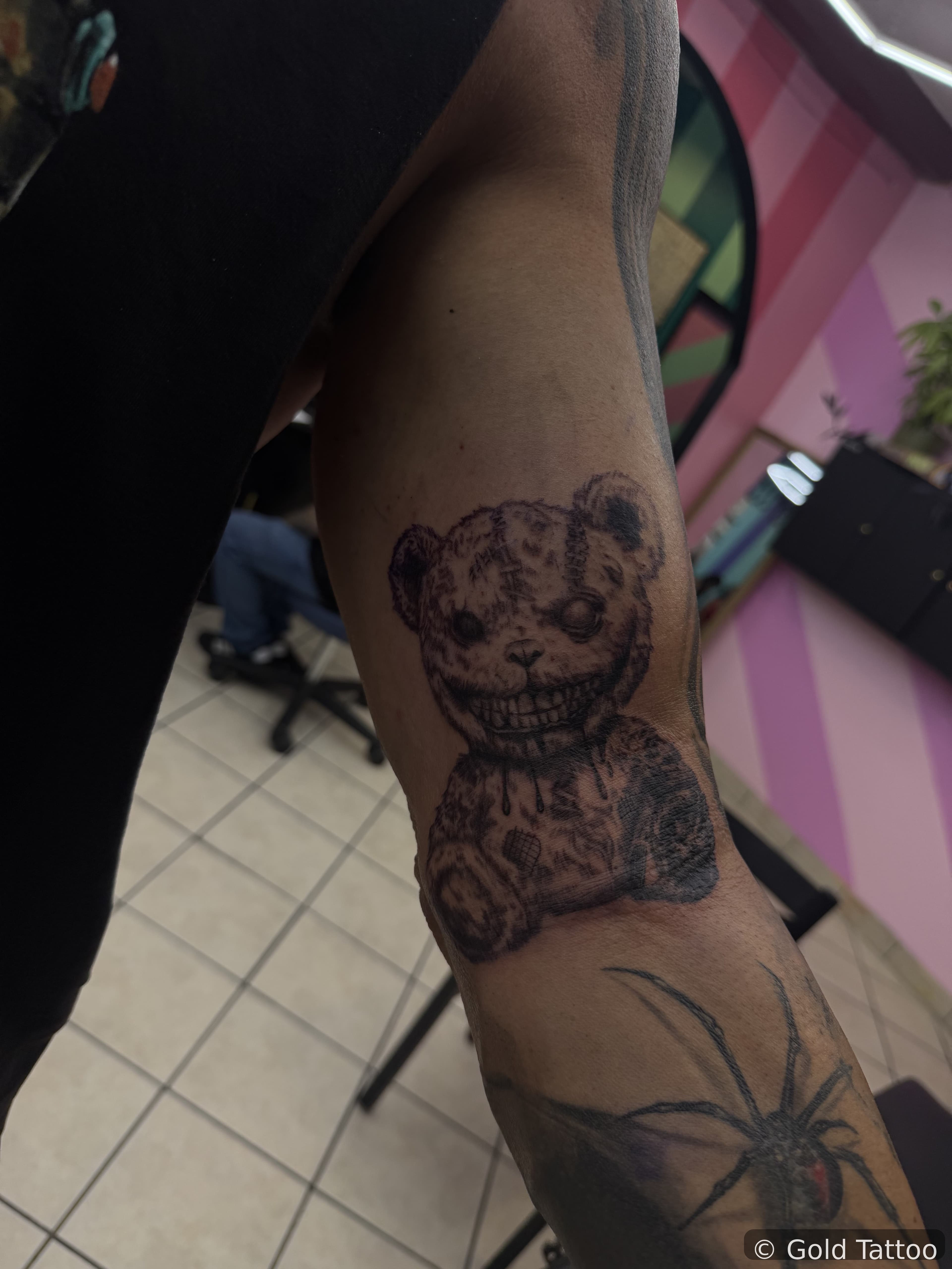 Gia “DOC RI” tattoo 2 — Gold Tattoo Vegas