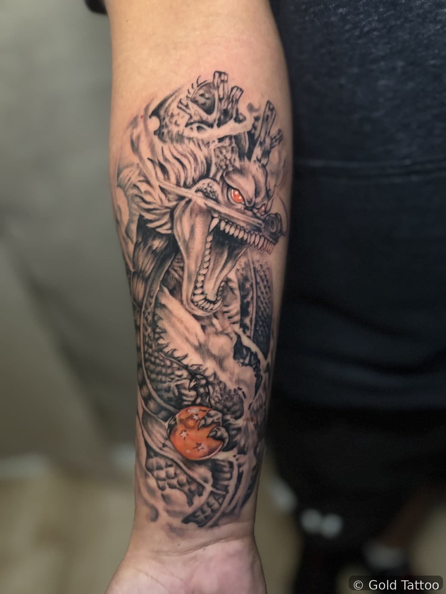 Astro tattoo work at Gold Tattoo Vegas