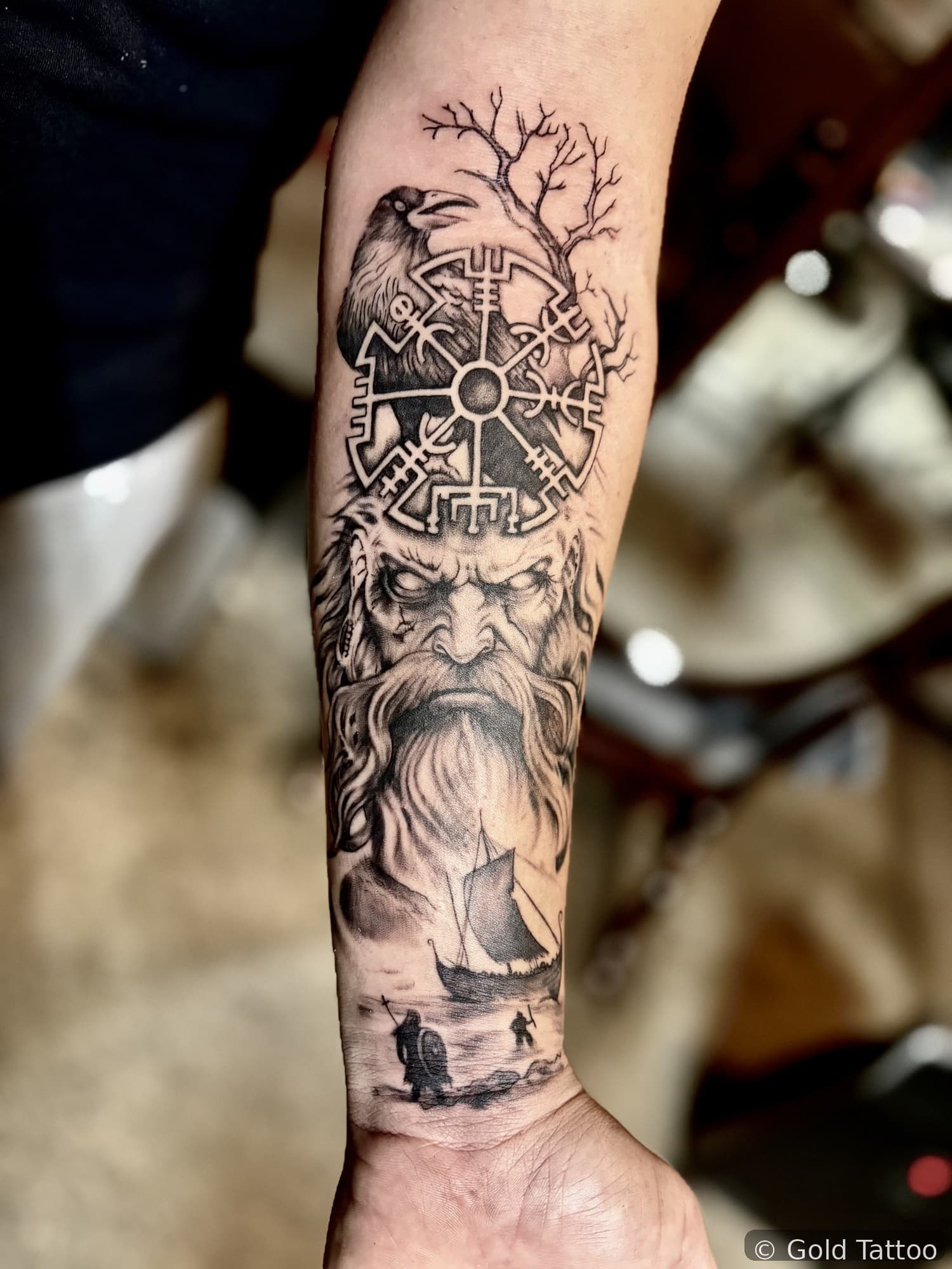 Astro tattoo 6 — Gold Tattoo Vegas